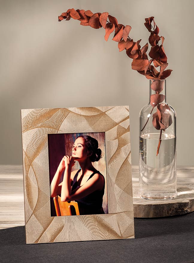 VES portafoto moderni in legno inciso made in italy
