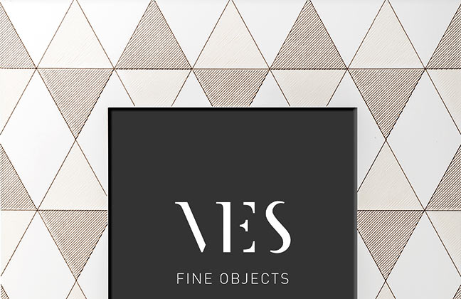 Portafotografie da tavolo VES in legno texture geometrica fatti in italia