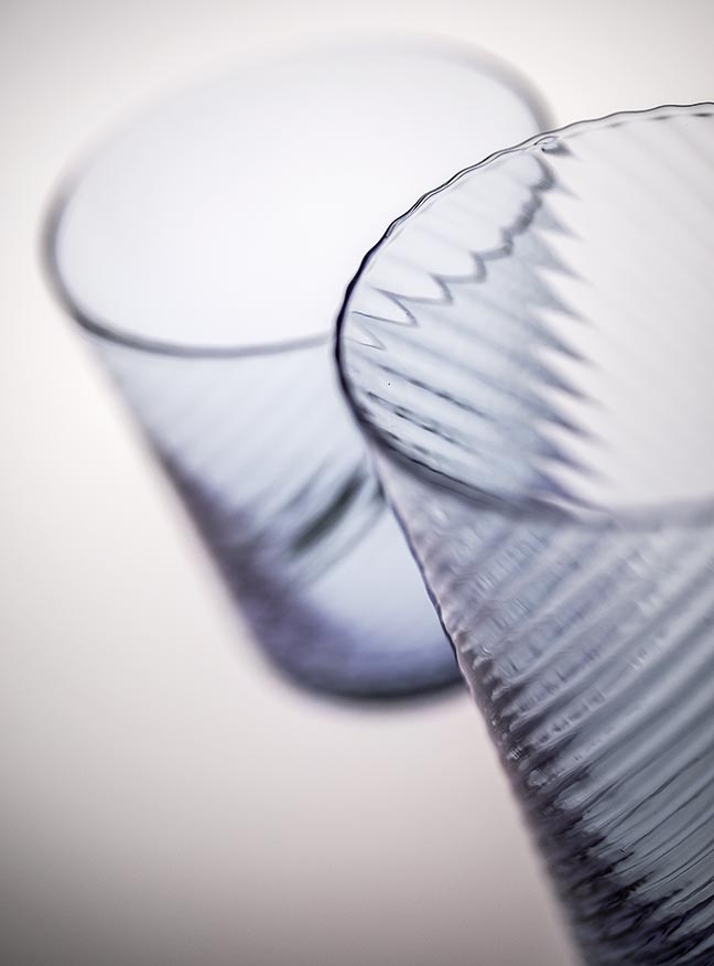 bicchieri piccoli e grandi VES in vetro soffiato acqua made in italy