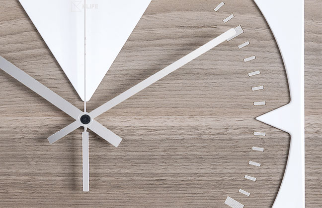 Orologio da parete in Krion K-Life moderno di forma quadrata VES fatto in italia