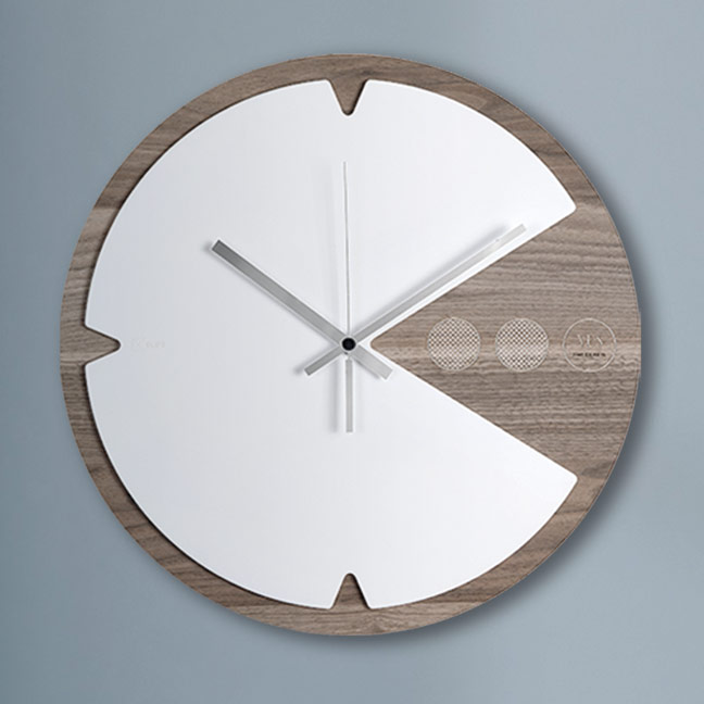 VES orologio design moderno rotondo da parete in Krion K-Life made in italy