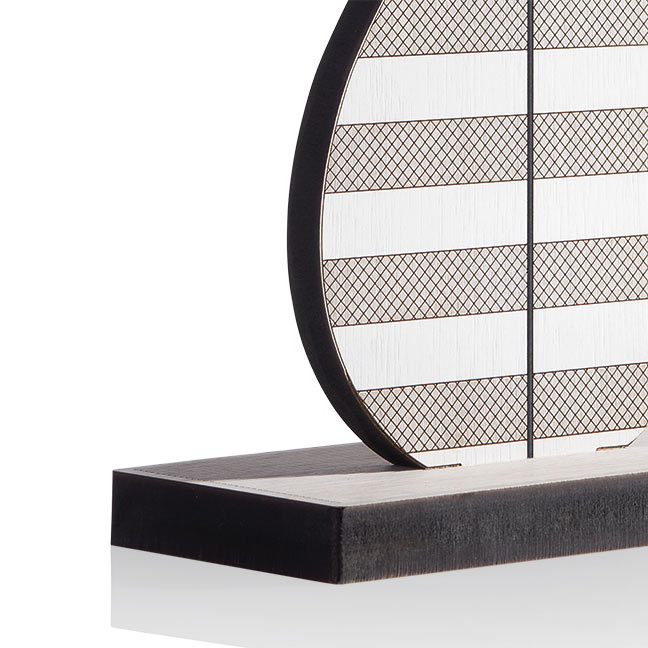 VES Fine Objects lampade design moderno in Krion K-Life e base in legno inciso made in italy