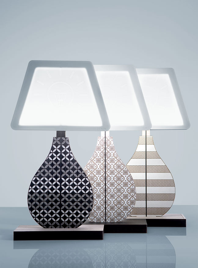 VES Fine Objects lampade design moderno in Krion K-Life made in italy