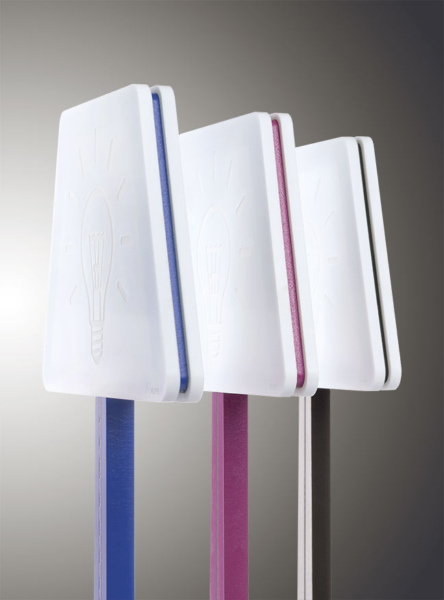 VES Fine Objects lampade design moderno in Krion K-Life e base in legno inciso made in italy